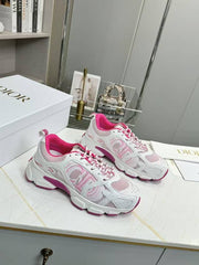 CD CHORONO SNEAKER IN WHITE AND PINK MESH