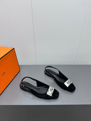 INNOCENTE SLINGBACK IN BLACK SUEDE