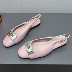 INNOCENTE SLINGBACK IN LIGHT PINK CALFSKIN