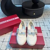 VIV' RUN BALLERINAS IN WHITE FABRIC