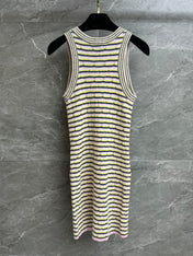 CC 2025 Dress Pink Yellow mix Black Tencel