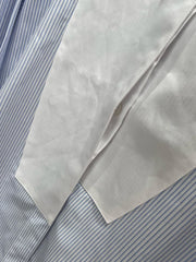 Loewe 25 Striped Long Loose Shirt Blue White Cotton