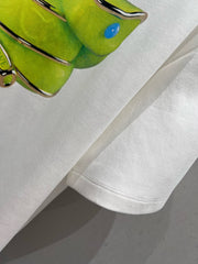 Loewe 25 T-shirt White mix Green Cotton 210229