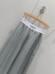 Loewe 25 Print Ribbed Waist Trousers Cotton