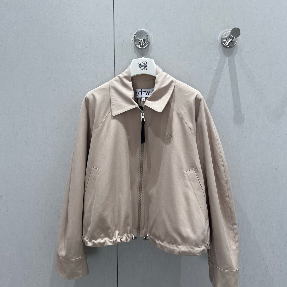 Loewe 25 Jacket Beige Cotton