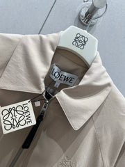 Loewe 25 Jacket Beige Cotton