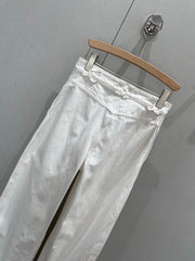 CC 25 Logo Jeans White Cotton