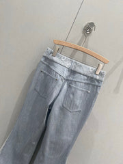 CC Flared Jeans Blue Gray Cotton