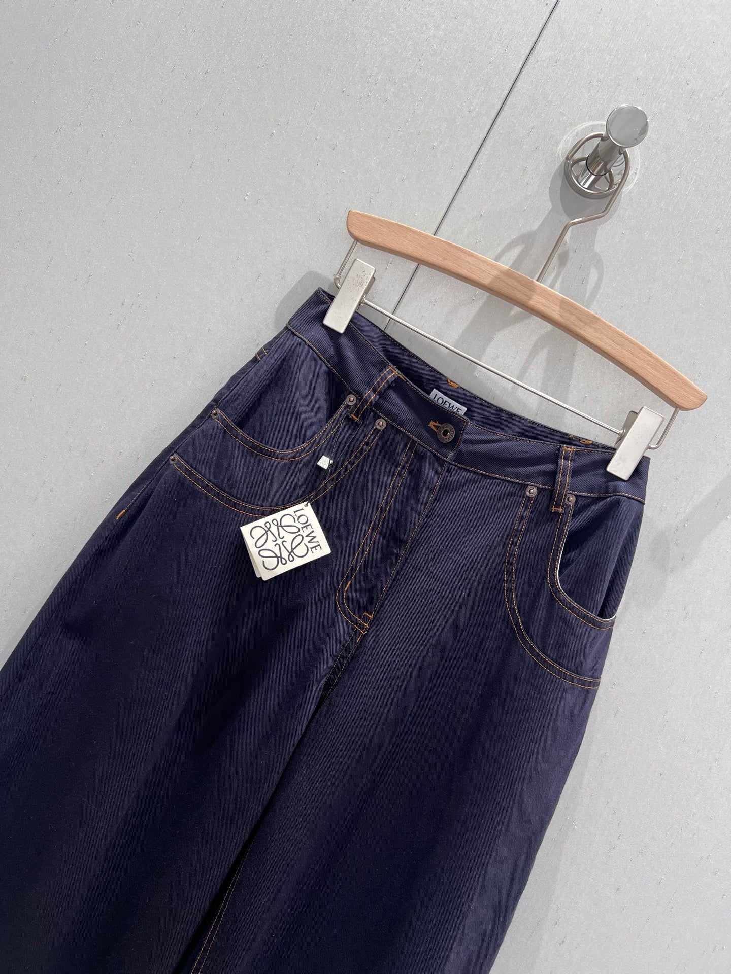 Loewe 25 Straight Wide-leg Jeans Cotton