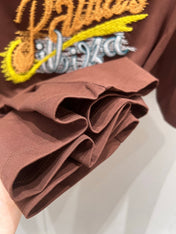 Loewe 25 Round Neck Short-sleeved T-shirt Brown Polyester Fiber 218147