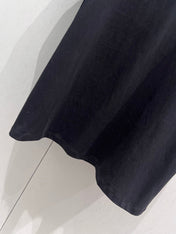 Loewe 25 Embroidered Short-sleeved T-shirt Black Cotton 221445