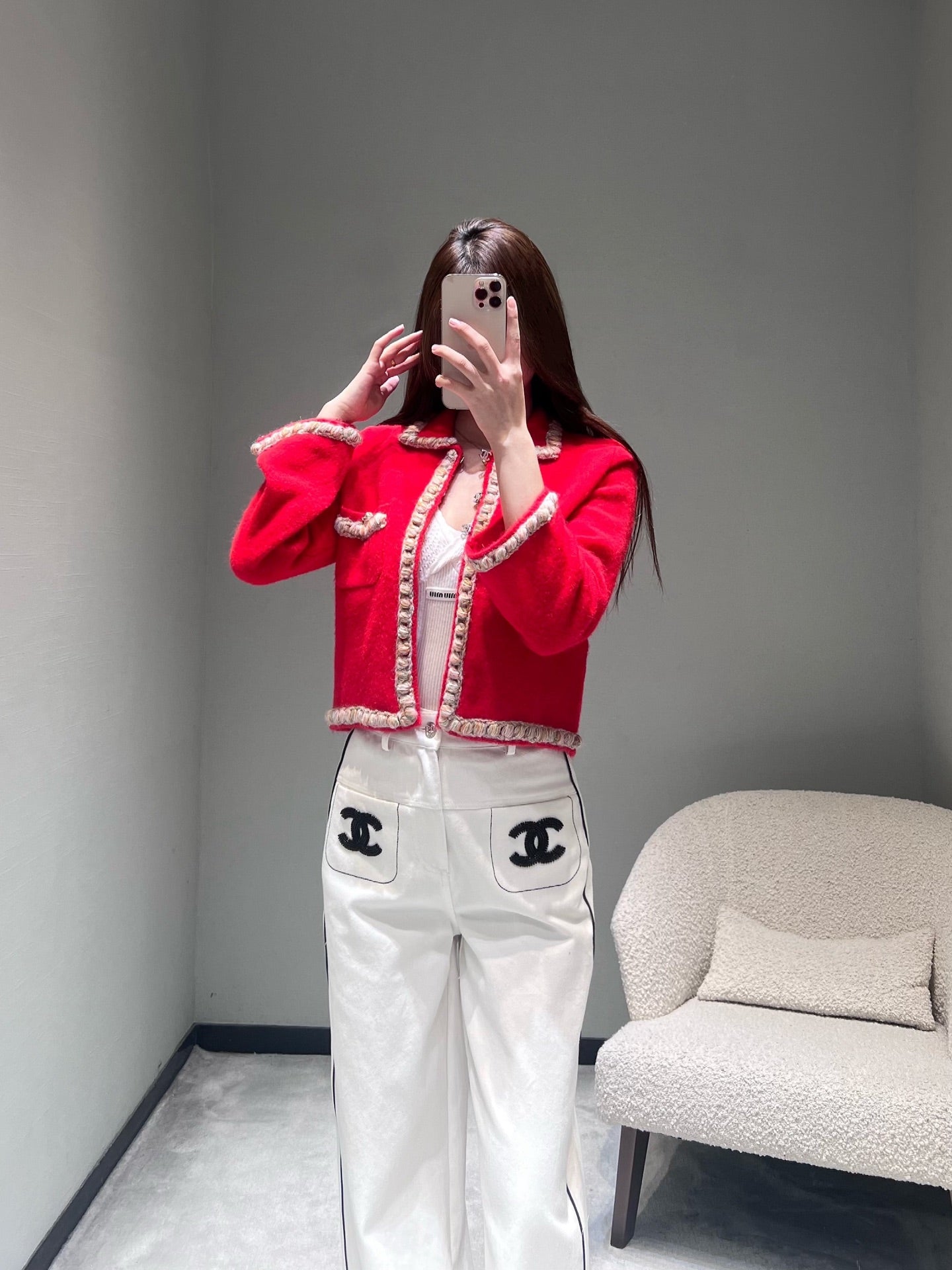 CHANEL 26S SHORT TWEED JACKET 659