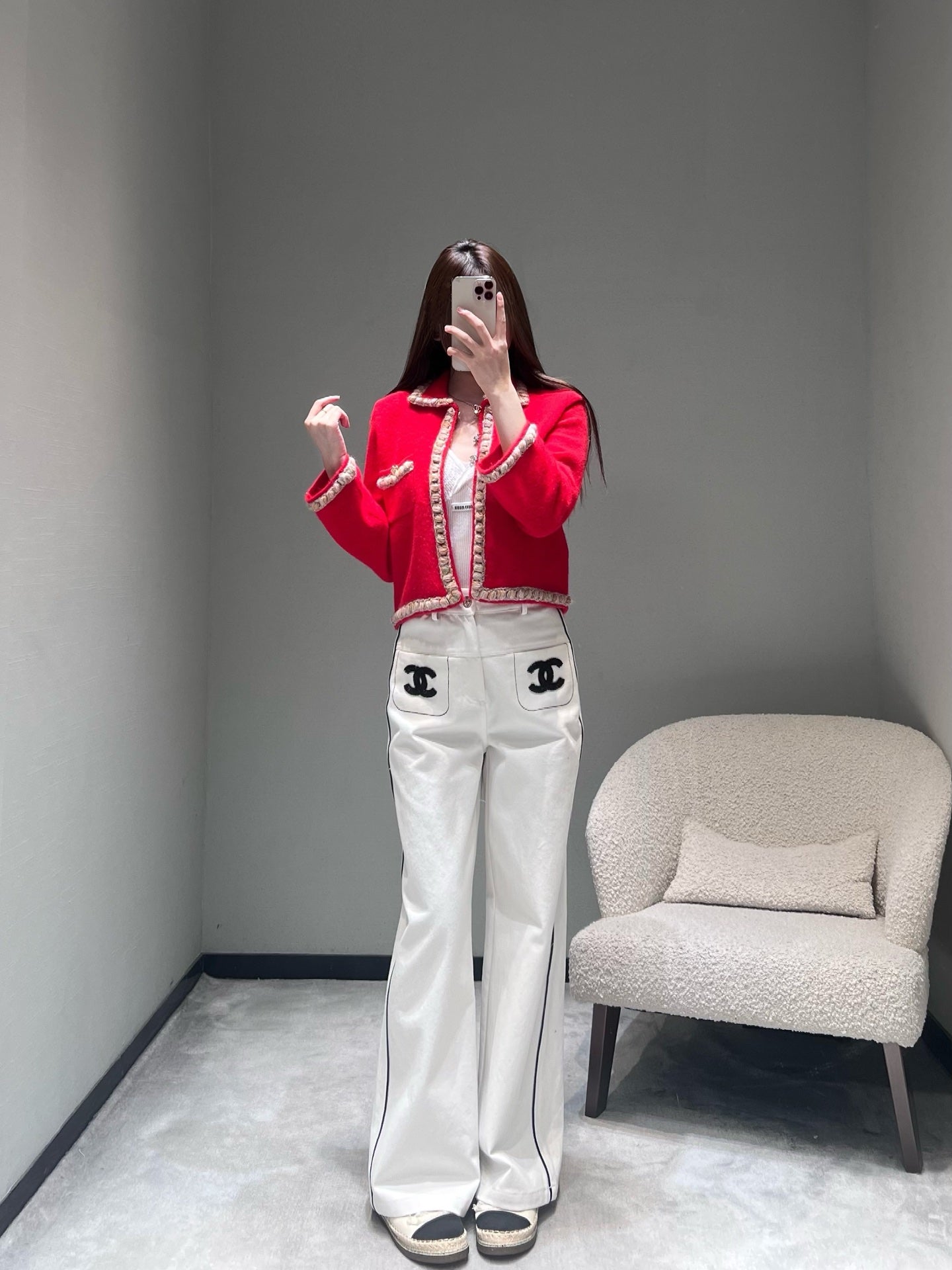 CHANEL 26S SHORT TWEED JACKET 659