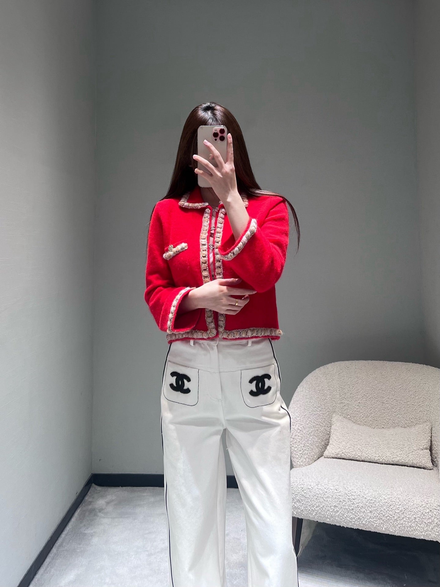 CHANEL 26S SHORT TWEED JACKET 659