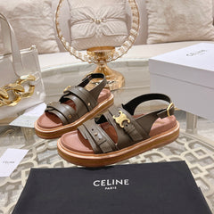 TIPPI TRIOMPHE SANDAL IN MOCHA BROWN CALFSKIN