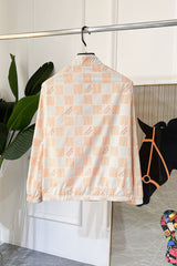 LV ORANGE AND GRAY DAMIER JACKET 239117
