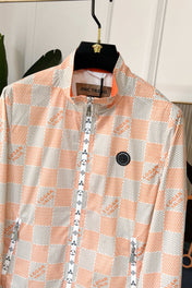 LV ORANGE AND GRAY DAMIER JACKET 239117
