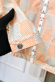 LV ORANGE AND GRAY DAMIER JACKET 239117