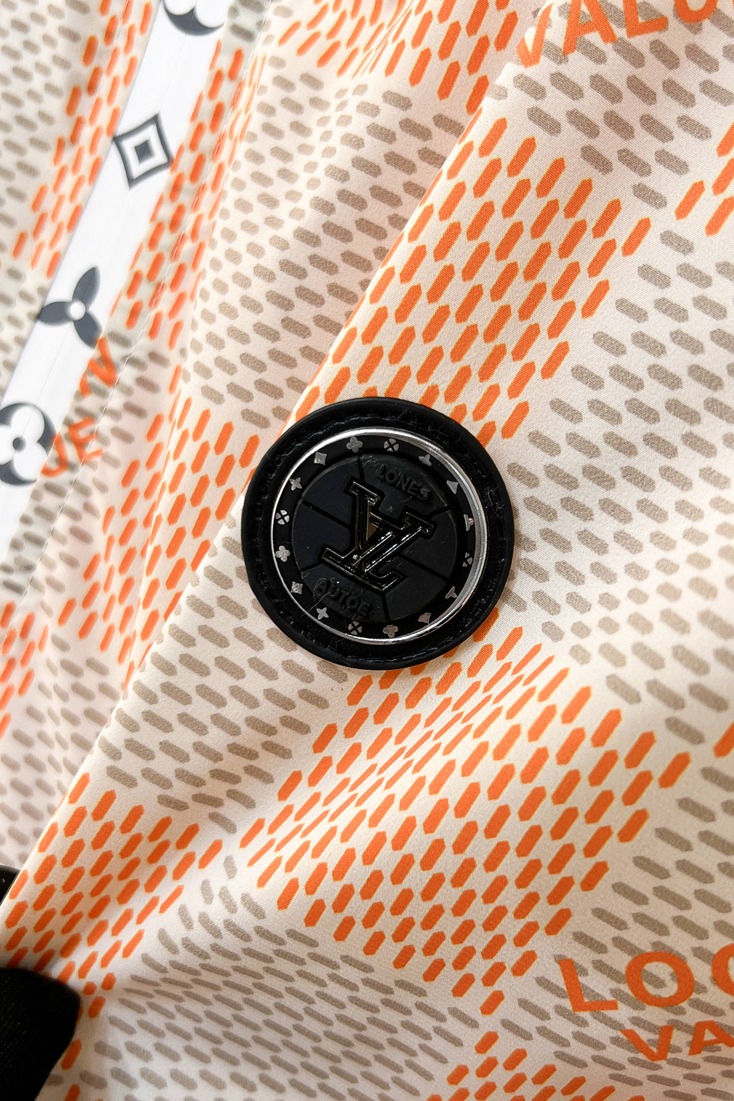 LV ORANGE AND GRAY DAMIER JACKET 239117