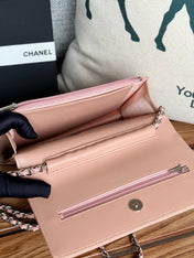 CC WOC ENTRUPY 19 BAG IN LIGHT PINK CALFSKIN