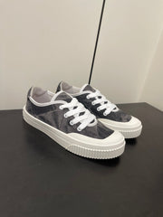 LP CLASSIC BISCUIT SNEAKER CHARCOAL CALFSKIN