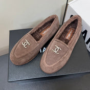 LOAFER IN PENNY BROWN SUEDE AND SOLF FLEECE LINING