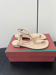 LP MINDIL SANDAL IN BEIGE LAMBSKIN