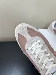 CELINE 25S RACER FORREST GUMP SNEAKERS IN PINK AND GRAY MERCERIZED CALFSKIN