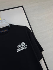 LV T-SHIRT IN BLACK COTTON FABRIC 238921