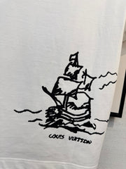 LV T-SHIRT IN WHITE COTTON FABRIC 238920