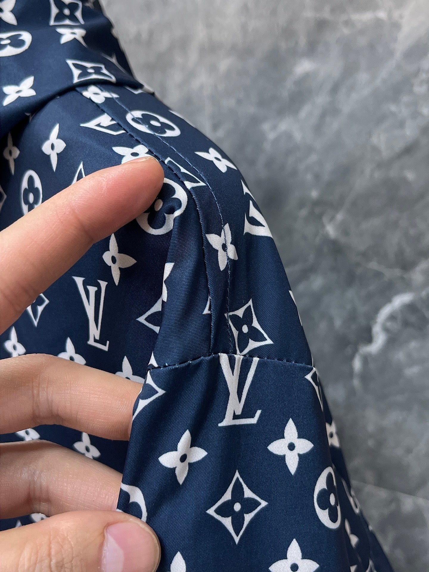 LV COBALT BLUE MONOGRAM JACKET 239553