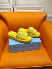Pra Crochet Mule 20 Yellow