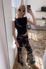 DIOR 25S CORDUROY CAMOUFLAGE PANTS STYLE 006