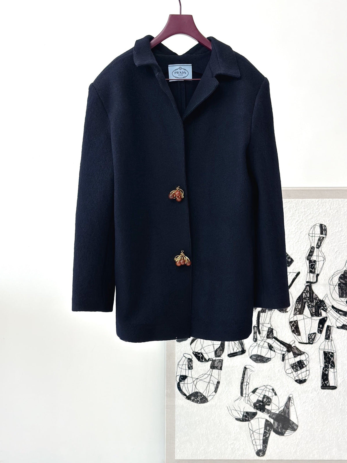 PRADA 25S WOOL COAT 479