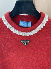 PRADA 25S SHORT-SLEEVE KNIT TOP 393