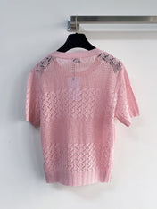 CELINE 26S KNIT SHORT SLEEVE TOP 212
