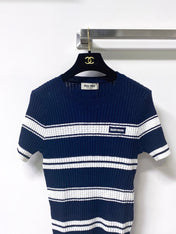 MIUMIU 26S SHORT-SLEEVED SWEATER STYLE 1058