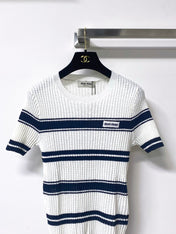 MIUMIU 26S SHORT-SLEEVED SWEATER STYLE 1057