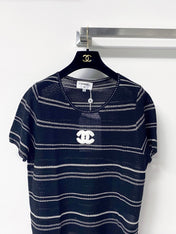 CHANEL 26S SHORT-SLEEVE KNIT TOP STYLE 1131