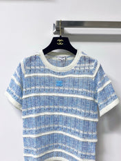CHANEL 26S SHORT-SLEEVE KNIT TOP STYLE 1143