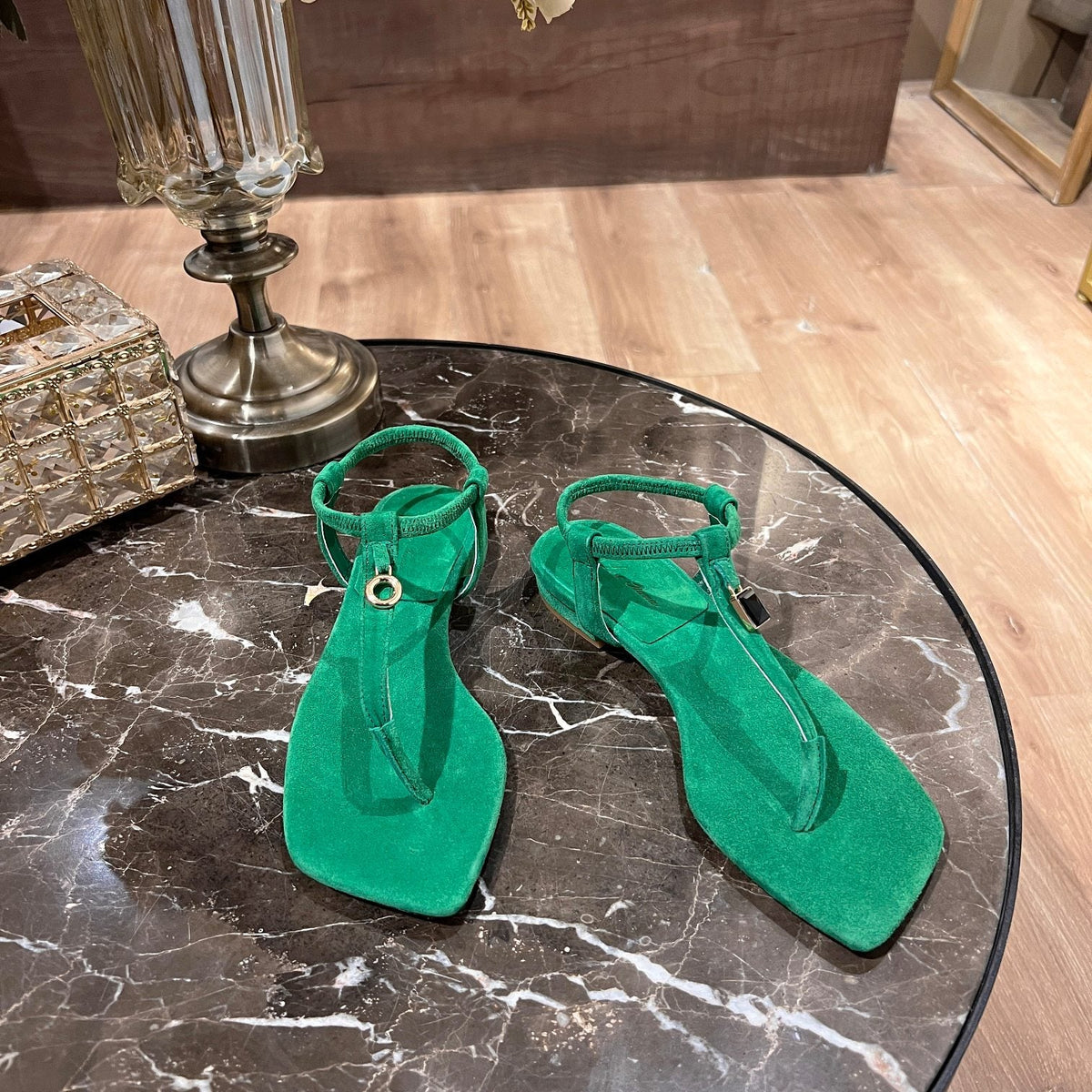 LP MINDIL SANDAL CASTLETON GREEN SUEDE