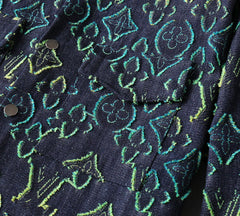 LV SHIRT IN NAVY BLUE MONOGRAM DENIM 239035