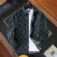 LV SHIRT IN NAVY BLUE MONOGRAM DENIM 239035