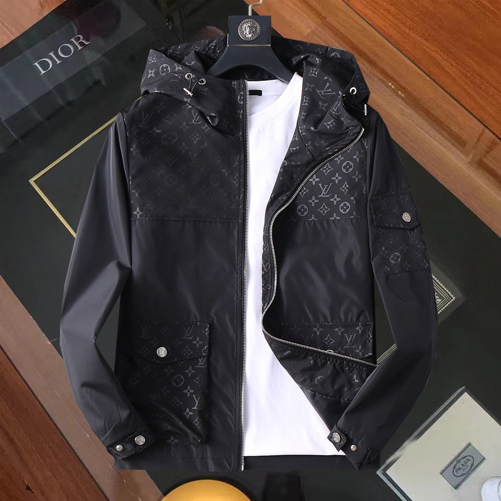 LV BLACK HOODED JACKET 238990