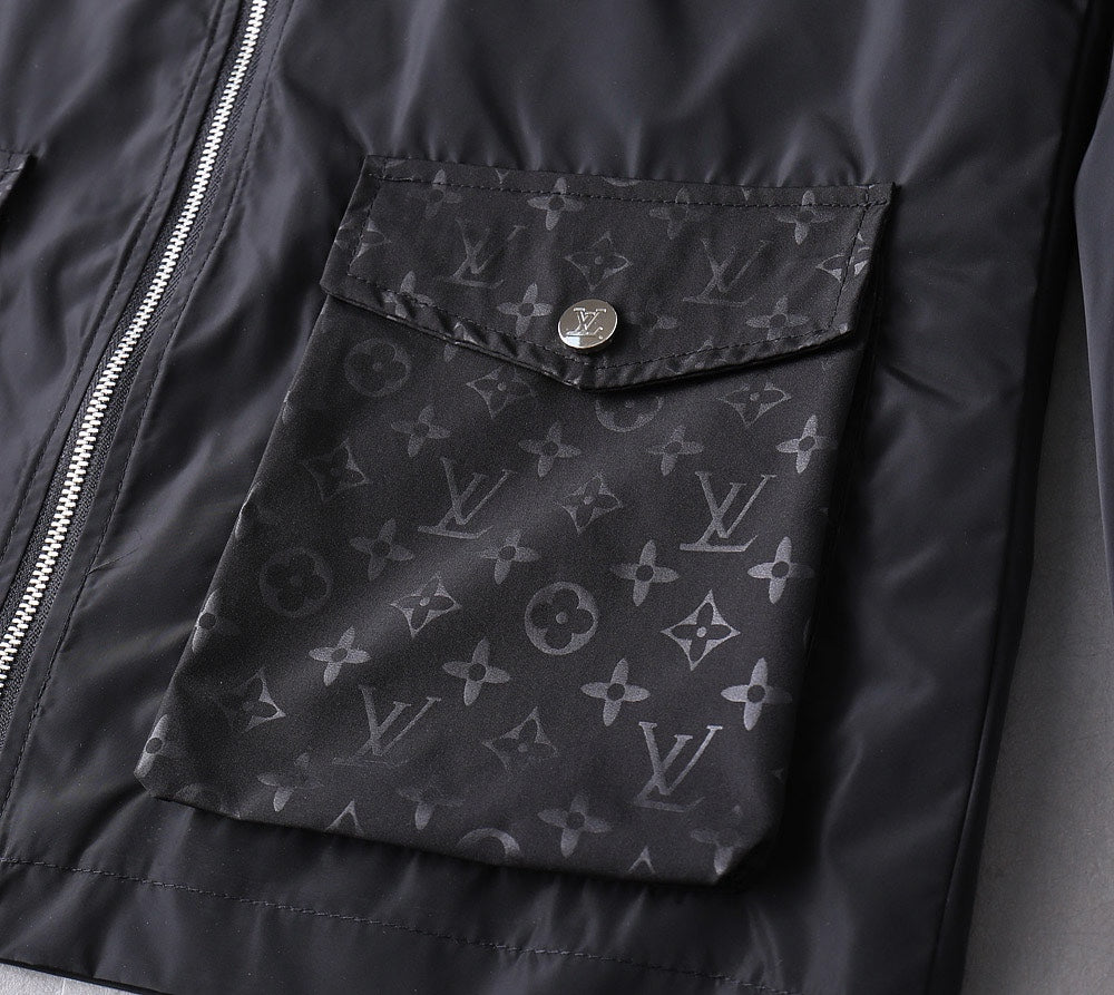 LV BLACK HOODED JACKET 238990