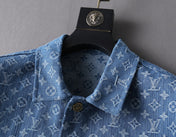 LV DENIM SHIRT JACKET BLUE MONOGRAM 238991