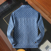 LV DENIM SHIRT JACKET BLUE MONOGRAM 238991