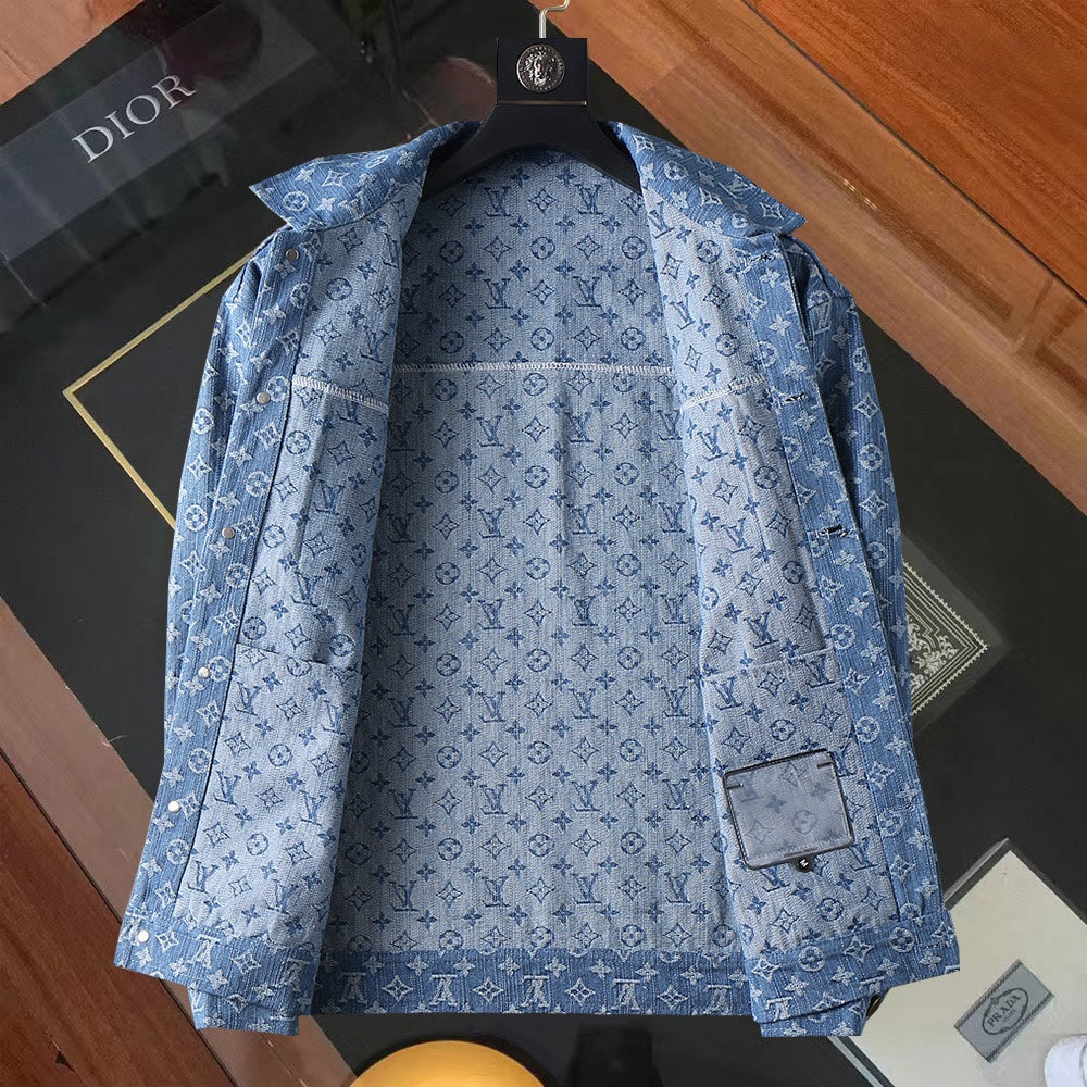 LV DENIM SHIRT JACKET BLUE MONOGRAM 238991