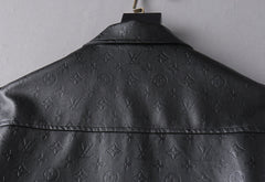 LV SHIRT JACKET IN BLACK MONOGRAM EMBOSSED CALFSKIN 238993