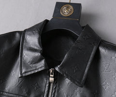 LV SHIRT JACKET IN BLACK MONOGRAM EMBOSSED CALFSKIN 238993